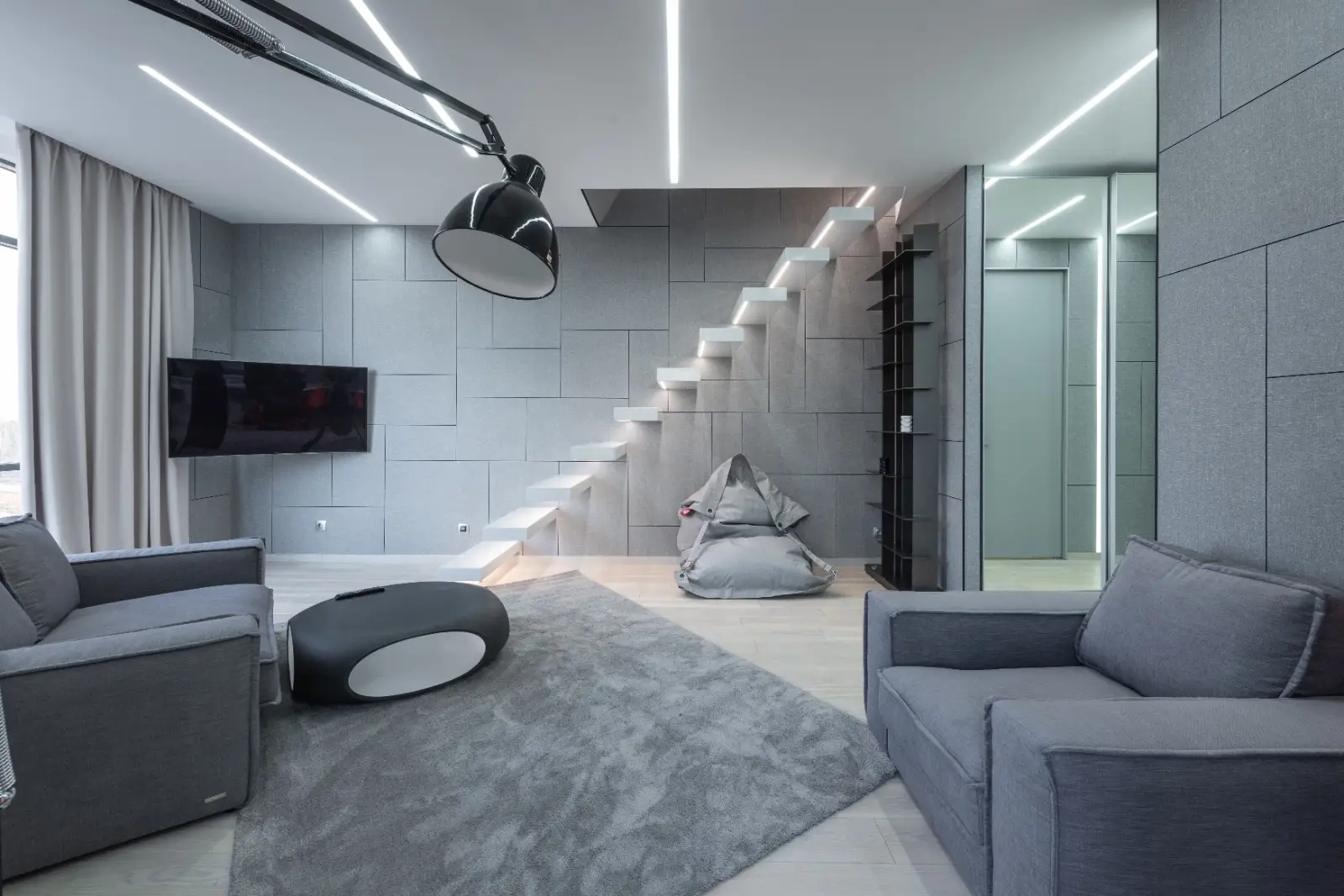Sistema de domótica 2SmartHome en un salón inteligente